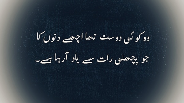 Best Friendship Poetry in Urdu