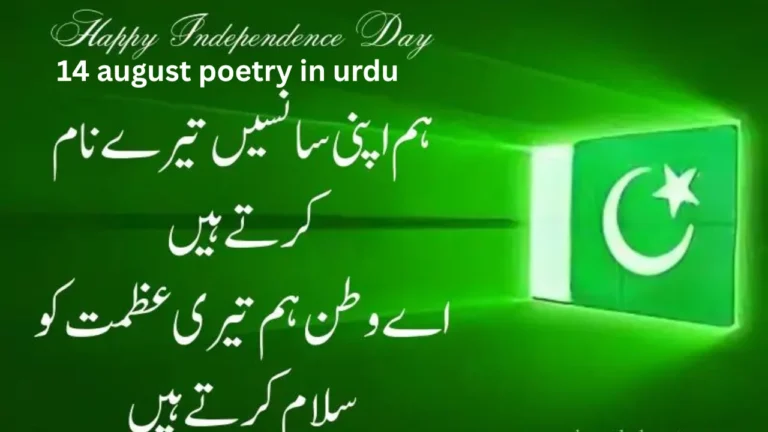 14 august poetry in urdu