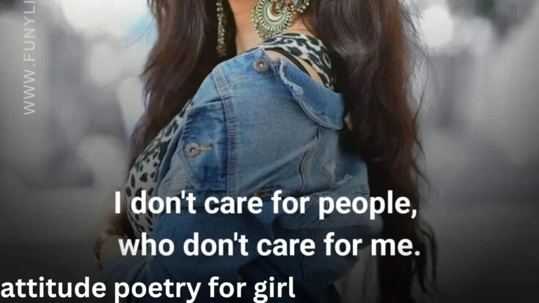 attitude poetry for girl