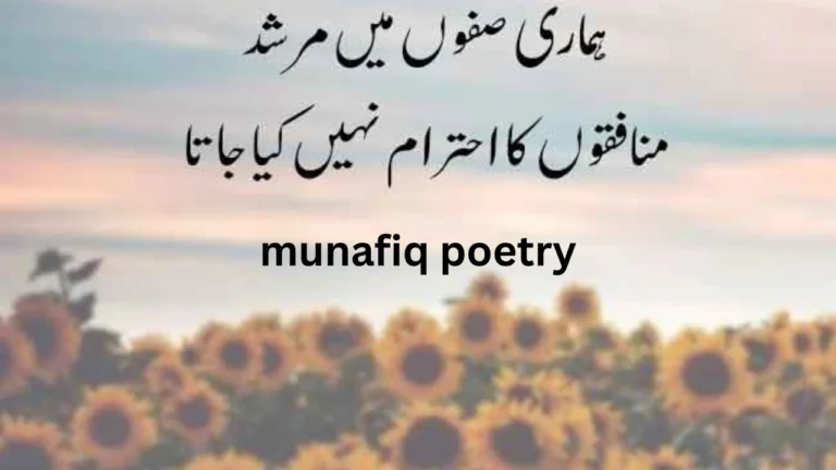 munafiq poetry