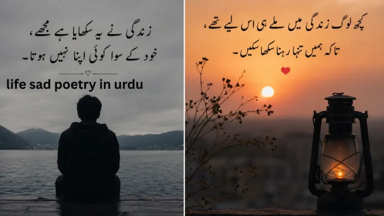 life sad poetry in urdu
