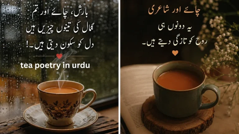tea poetry in urdu