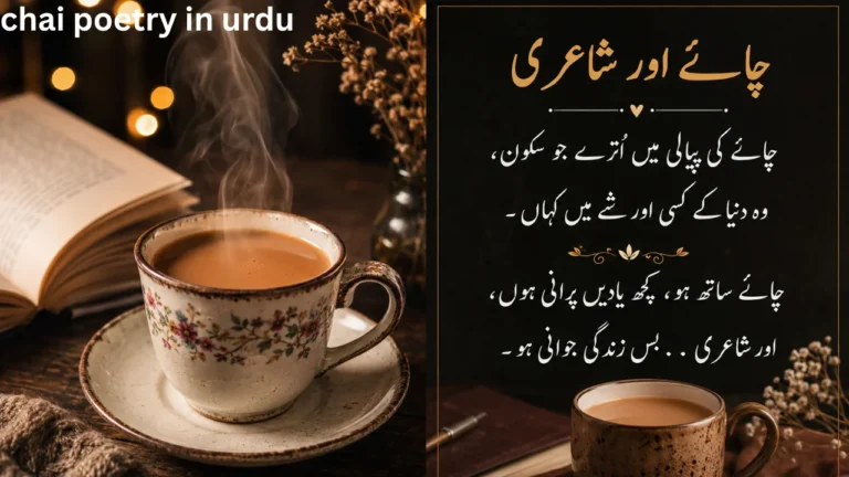 chai poetry in urdu