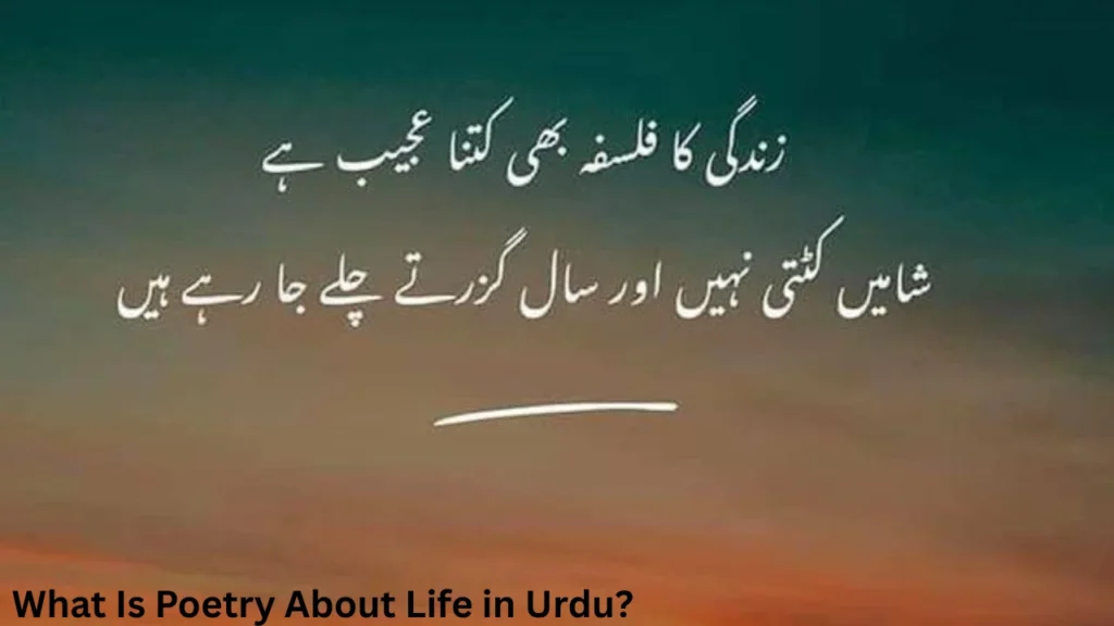 What Is Poetry About Life in Urdu