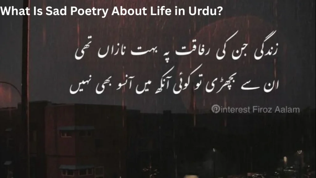 What Is Sad P oetry About Life in Urdu