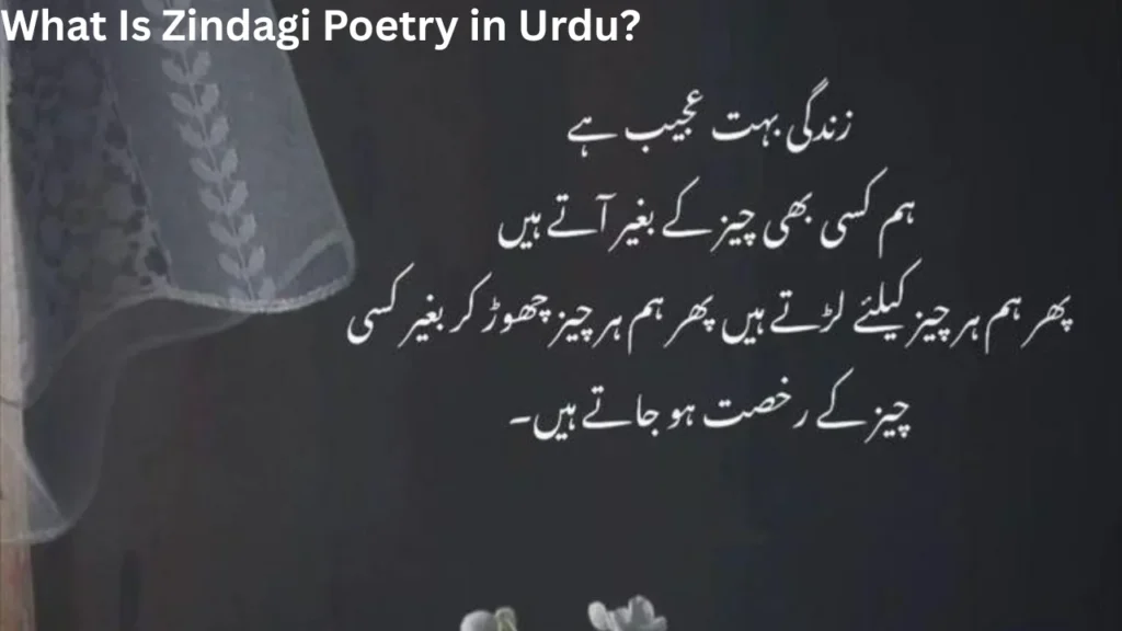 What Is Zindagi Poetry in Urdu